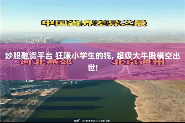 炒股融资平台 狂赚小学生的钱, 超级大牛股横空出世!